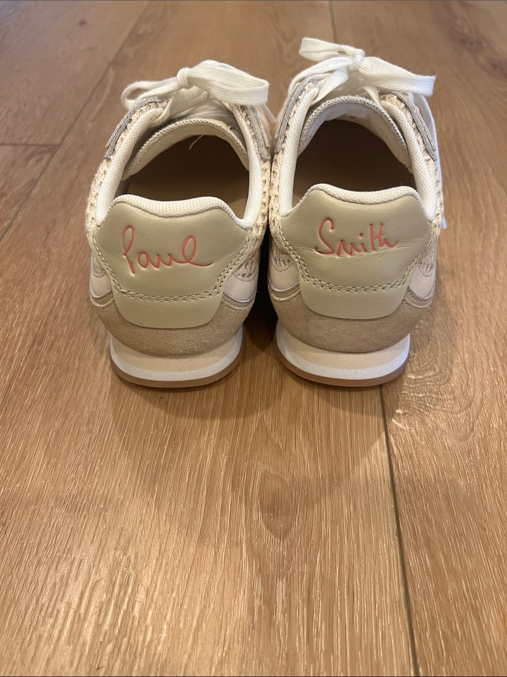 Women’s Paul Smith Neutral Beige & Cream Retro Runner Sneakers - Picture 3 of 4